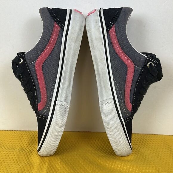 Vans Old Skool Classic Suede Canvas Duracap Pink Navy Blue Shoes Mens 5 - Picture 6 of 9